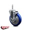 Service Caster 5 Inch Blue Polyurethane Wheel Swivel 58 Inch Threaded Stem Caster with Brake SCC SCC-TS20S514-PPUB-BLUE-TLB-58212 - alternate 4